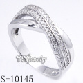 White 925 Silver Jewelry with Zirconia Women Ring (S-10145)